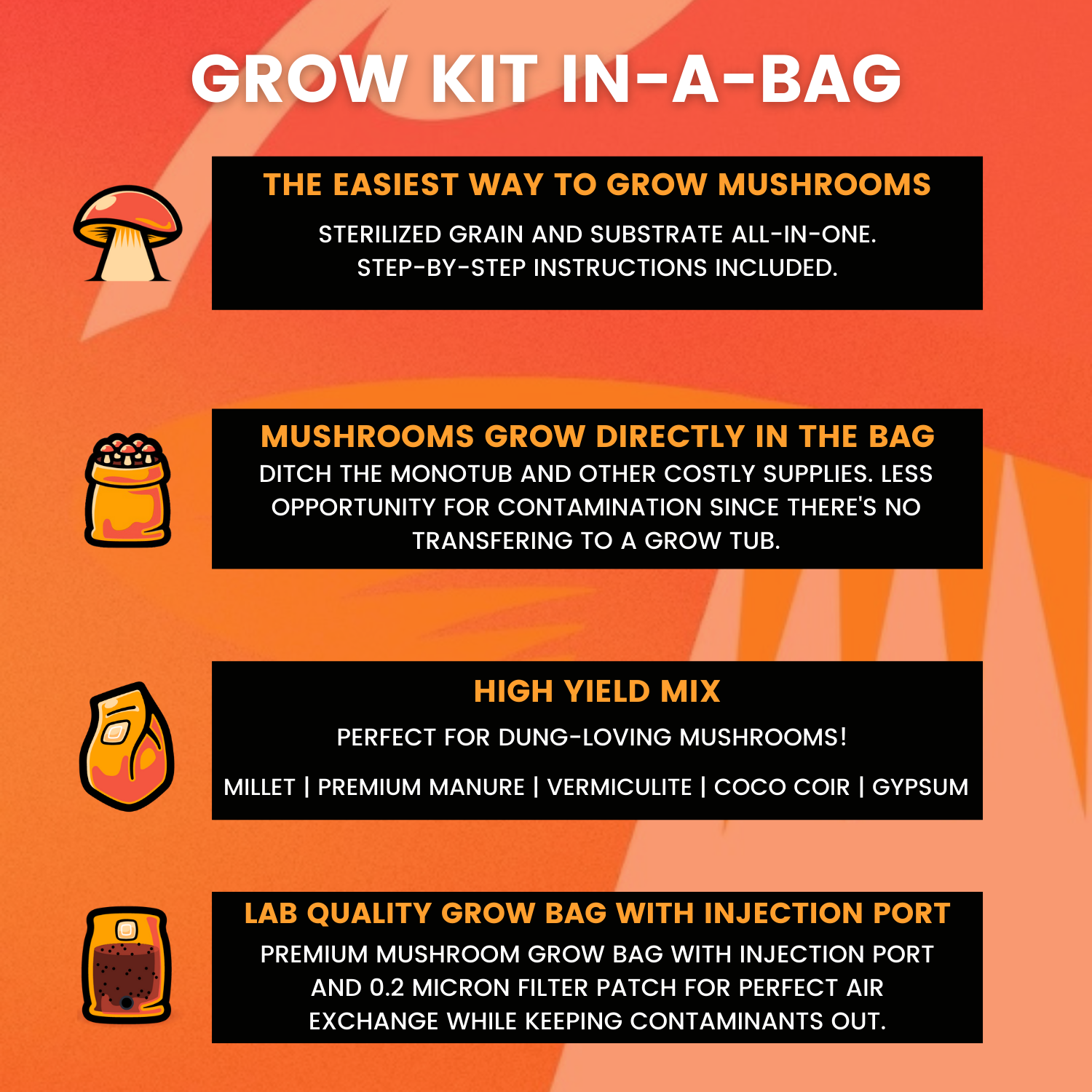 Mushroom Grow Kit in a Bag 5LBS - Image 2
